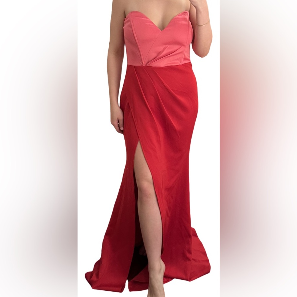 Color Block Formal Gown - M